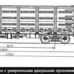 Полувагон модель 12-757